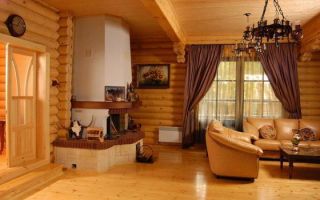 Интерьер деревянного дома внутри — используем экологичные материалы