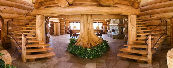 Интерьер деревянного дома внутри - используем экологичные материалы 2