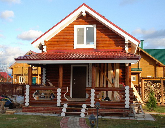 Интересные проекты деревянных домов из бревна 2